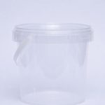 1Kg clear bucket with lid