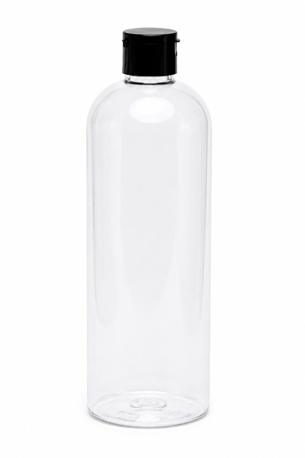 1L empty clear bottle with lid