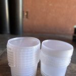 2kg Clear empty bucket with lid